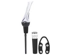 Verseur d'aérateur de vin avec bouchon sous vide, tuyau de de feuille pour la cuisine à domicile, Bar et Restaurant 4 pièces/ensemble