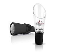 Verseur de vin/aérateur + Bouchon de vin/Anti-déversement, Pro Wine Pack, Accessoires pour Les vins très utiles. Aérateur à Verser vin. Tête de Capuchon en Silicone réutilisable et Acier Inoxydable