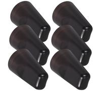 Verseur de Vin avec Couvercle Protecteur Noir en Pvc 6 Pièces