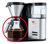 Verseuse à Café - Melitta - Aroma Elegance - 10 Tasses - Noir/Acier Brossé - 21x15,6x16,3 cm