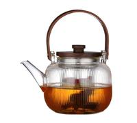 Verseuse en verre de 1 l, résistante à la chaleur, grande capacité et | Théière compacte avec passoire pour homme et femme, jardin, fête, terrasse, intérieur, polyvalent, extérieur
