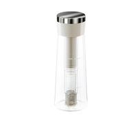 Verseuse froide en verre - 750 ml - Pichet portable pour café glacé, thé, maison, quotidien, famille, extérieur, café, pique-nique, cuisine