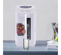 Verseuse isotherme électrique 4 litres - Distributeur d'eau chaude - Bouilloire 750 W - Bouilloire en acier inoxydable - Distributeur d'eau chaude (blanc)