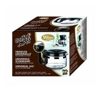 Verseuse Universelle Wpro - Adaptée pour Cafetières - 12/15 Tasses - Verre Anti-choc - Noir