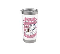 Versez-vous une tasse d'ambition Cafetière à moka rétro Gobelet isotherme en acier inoxydable double paroi