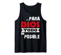 Versículo bíblico Mateo 19:26 "Para Dios todo es posible" Débardeur