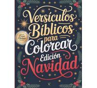 Versículos Bíblicos para Colorear - Edición Navidad | Colección Frases Divinas: 40 versículos bíblicos para colorear