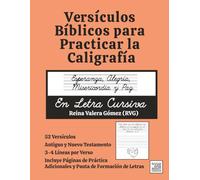 Versículos Bíblicos para Practicar la Caligrafía: Esperanza, Alegría, Misericordia y Paz En Letra Cursiva