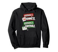 Version 1 Honnête Version 2 Envoyable Bureau Sarcastique Sweat à Capuche