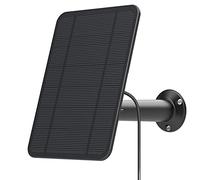 [Version 2021] Panneau solaire 4 W 6 V compatible avec Arlo Pro 3/Pro 4/Arlo Ultra/Ultra 2 et Arlo Go 2uniquement, comprend un support mural sécurisé, étanche IP65, câble d'alimentation de 4 m - Noir