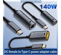 Version améliorée 140W 5v2A20V7A DC femelle vers USB C Type C PD adaptateur d'alimentation convertisseur câble de Charge rapide pour Macbook Huawei Lenovo 140W 6006
