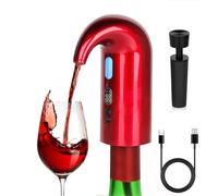Version améliorée : Aérateur de vin électrique, décanteur de vin rouge, oxydation rapide et solide, vinificateur automatique intelligent, idéal pour une fête de famille.