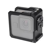 Version améliorée cadre de protection de cage, coque de cage de caméra d'action, boîtier en alliage d'aluminium avec couvercle de batterie et trou d'extension de 6,35 mm pour GoPro Hero 11 Mini