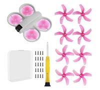 (Version améliorée, vis incluses) - Hélice à palette colorée pour DJI NEO Silent Power Réduction du bruit Accessoires de drone (Rose cristal)