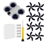 (Version améliorée, vis incluses) - Hélice à palette colorée pour DJI NEO Silent Power Réduction du bruit Accessoires de drone - Noir nuit brillante