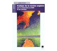 Version anglaise pour la préparation du DEUG d'anglais
