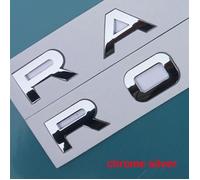 Version chrome Argent RANGE - 1pc front or rear - Lettres Emblème Pour Range Rover Velar Sv Autobiographie Ultime Édition