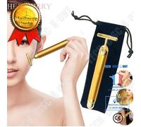 Version Claireor - Minceur Visage 24 K Or Vibrateur Rouleau De Beauté Masseur Bâton Lifting Raffermissement La Peau Anti-Ride