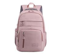 Version coréenne du sac d'école en tissu de nylon pour filles, grande capacité, sac à dos d'école primaire, mode féminine, campus, lycée, sac à dos pour hommes, rose, Taille unique, Sac à dos