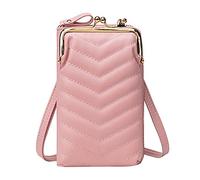 Version coréenne d'un petit sac à bandoulière mode sac messager nouveau type femme écran tactile sac de téléphone portable sur le sac à bandoulière pour hommes, rose, Taille unique