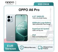 OPPO Smartphone A6 Pro 5G 8Go RAM 256Go Bleu – écran 6,57 pouces AMOLED, 7000mAh, 80W (Version UE)