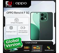 Version européenne du smartphone OPPO Reno14 F 5G, écran 6,57 pouces, Snapdragon 6 Gen 1, batterie 6000 mAh, appareil photo 50 Mpx, eSIM, NFC, GLONASS Luminous Green