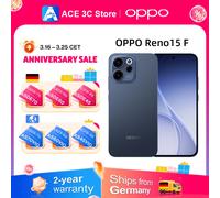Version européenne du smartphone OPPO Reno15 F 5G 8 Go + 256 Go Bleu, ColorOS 16.0, Snapdragon 6 Gen 1, 6500 mAh, 80 W, 6,57 pouces, 2372 * 1080 pixels, appareil photo 50 MP avec stabilisateur d'image