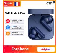 Nothing Tech - Écouteurs sans fil CMF Buds 2 Plus - Bluetooth LDAC, ANC hybride, micro - Bleu