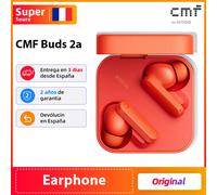 Version Globale CMF Buds 2a Écouteurs avec Driver de 12,4 mm, Réduction Active du Bruit (ANC) de 42 dB, 4 Micros HD, IP54, Bluetooth 5.4 Dark Grey