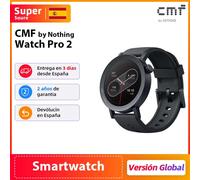 Nothing Montre connectée Watch Pro 2 – AMOLED 1,32" Capteur de fréquence cardiaque – Gris foncé