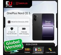OnePlus Nord CE5 17,2 cm (6.77") Double SIM hybride Android 15 5G USB Type-C 8 Go 256 Go 5200 mAh Couleur marbre