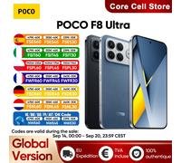 Version Globale du Smartphone POCO F8 Ultra 5G Snapdragon ® 8 Elite Gen 5 Écran AMOLED 6,9' pour la protection des yeux 6500mAh 100W HyperCharge NFC Black