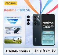 Version Globale du Smartphone Realme C100 5G, 128 Go / 256 Go, MTK Dimensity 6300, Écran 6,8'' 144 Hz, Batterie 6300 mAh, Appareil Photo 50 MP, Résistance à la Poussière et à l'Eau IP64 Purple