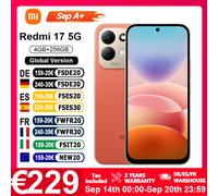 Version Globale du Smartphone Redmi 17 5G, Écran 6.9', Processeur Snapdragon@ 4 Gen 5 avec 5G, Batterie 7500mAh, Charge Turbo 45W Orange