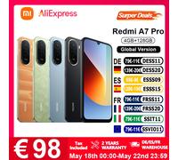 Version globale du smartphone Redmi A7 Pro, écran 6,9 pouces, double caméra IA 13MP, batterie 6000mAh, alimenté par Xiaomi HyperOS, puissant processeur octa-core, caméra principale 13MP. 4+128 Vert Pa