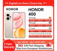 Version Globale HONOR 400 Smartphone 5G Snapdragon 7 Gen 3 Appareil Photo IA 200MP Écran AMOLED 6,55'' 5300mAh 66W SuperCharge Midnight Black