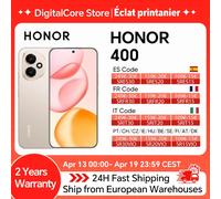 Version Globale HONOR 400 Smartphone 5G Snapdragon 7 Gen 3 Appareil Photo IA 200MP Écran AMOLED 6,55'' 5300mAh 66W SuperCharge Desert Gold