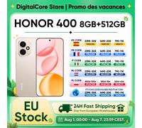 Version Globale HONOR 400 Smartphone 5G Snapdragon 7 Gen 3 Appareil Photo IA 200MP Écran AMOLED 6,55'' 5300mAh 66W SuperCharge Midnight Black