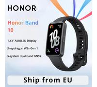 Version Globale Honor Band 10, Bracelet Connecté avec Écran AMOLED 1,57" 60Hz, Étanchéité 5ATM, Autonomie de 14 Jours, Surveillance de la Santé et de l'Oxygène Sanguin Honor Band 10