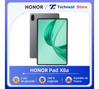 Version globale HONOR Pad X8a 11inch High Refresh Rate Eye Comfort 8300mAh Battery Large-amplitude Quad-speaker Voice Enhancement Grey WiFi