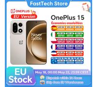Version Globale OnePlus 15 5G Smartphone Snapdragon 8 Elite Gen 5 6.78” 165Hz 7300mAh 120W SUPERVOOC Google IMX906 Sony 50MP eSIM 16GB+512GB Ultra Violet