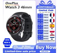 Version globale OnePlus Watch 3 46 mm, montre connectée OnePlus, écran AMOLED 1,5 pouces, mémoire 32 Go, Snapdragon W5, Wear OS par Google, IP68 Emerald today ship