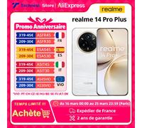 Version globale realme 14 Pro+ 5G Smartphone Sony 3X Periscope OIS Caméra Snapdragon7s Gen 3 80W SUPERVOOC Charge IP69 Purple