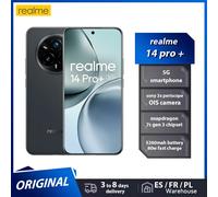 Version Globale realme 14 Pro Plus 5G Smartphone Sony 3X Periscope OIS Camera Snapdragon7s Gen 3 80W SUPERVOOC Charge IP69 Grey