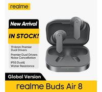 Version Globale realme Buds Air 8, Écouteurs sans fil Bluetooth 5.4 avec réduction de bruit ultra-profonde de 55 dB, LHDC 5.0, IP55 Master Purple