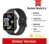 Version Globale Redmi Watch 6 Écran AMOLED 2,07 pouces Batterie 550 mAh 150+ Modes Sportifs Résistance à l'eau 5ATM Xiaomi HyperOS 3 sliver