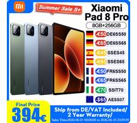 Tablette Xiaomi Pad 8 Pro version globale, tablette PC Xiaomi Pad 8 Pro, 8 Go/256 Go, 12 Go/512 Go, écran 11,2 pouces 3,2K, Wi-Fi 7, batterie 9200 mAh Gris 8 Go 256 Go