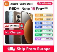 Version Globale Xiaomi Redmi Note 15 Pro Plus 5G Smartphone Snapdragon 7s Gen 4 NFC 6500mAh 100W Écran AMOLED CrystalRes 6.83" Sans Chargeur 8GB 256GB Black