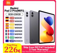 Version Globale Xiaomi Redmi Pad 2 Pro Wifi 8+256 Go 12,1 Pouces 2,5K Écran Ultra-Clair Certifié Protection des Yeux Haut-Parleurs Quadruples Batterie Massive de 12000 mAh (Typ) Tablette PC Argent