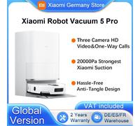 Xiaomi Robot aspirateur 5 Pro – 20 000 Pa, IA évitement d'obstacles, station autonettoyante